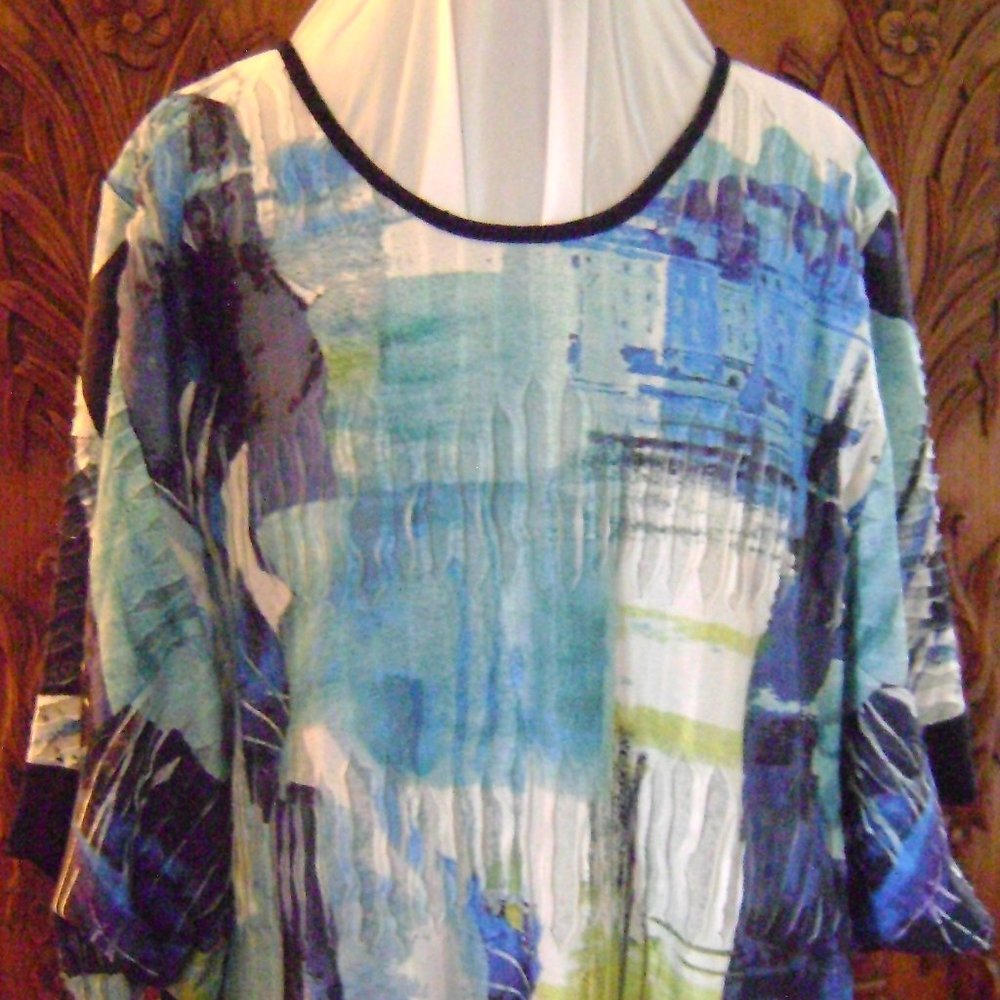 Lior Luxe Dolman or Kimono Sleeve Tunic Size XL
